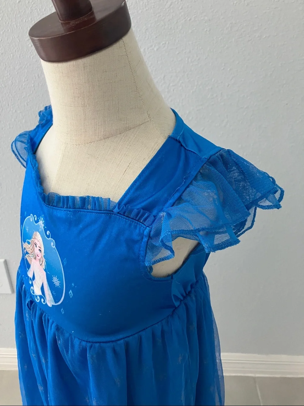 DISNEY Toddler Girls Frozen Elsa Nightgown | XS 4-5 - Picture 3 of 8